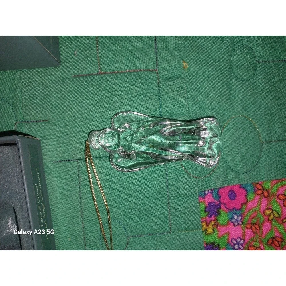Lennox Crystal Herald Angel Ornament 1992